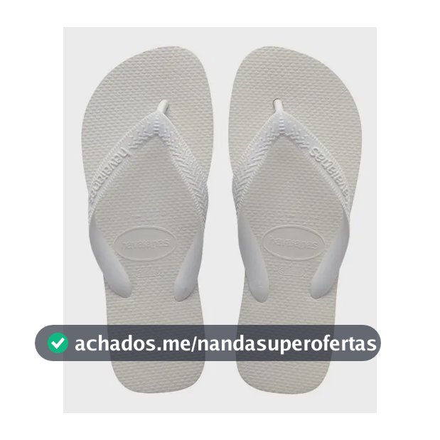Chinelo Top Havaianas Liso Branco