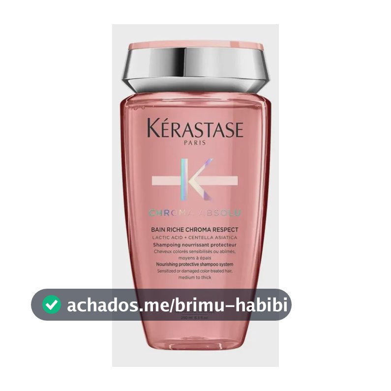 Shampoo Kérastase Chroma Absolu Bain riche chroma respect en garrafa de 250mL