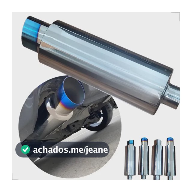 Abafador Inox H Parts Racing 4 Polegadas Ronco Grave