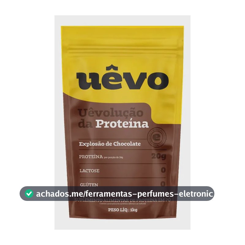 Proteína UÊVO em pó sabor Explosão de Chocolate x 1kg