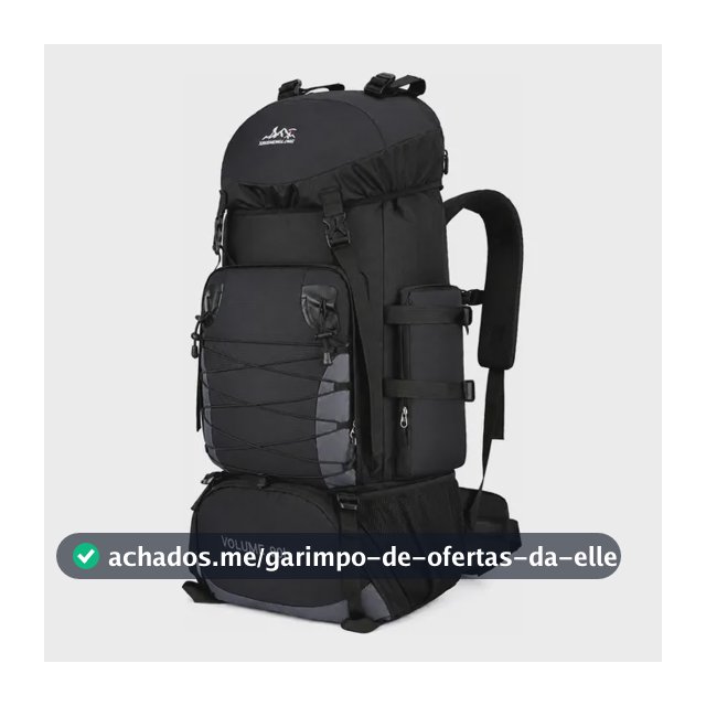 Mochila Cargueira Tática Grande Impermeável Reforçada 90l Preto