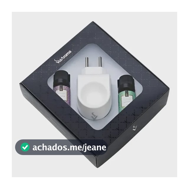 Difusor Via Aroma Elétrico Kit Com 2 Essencias Aromatizantes