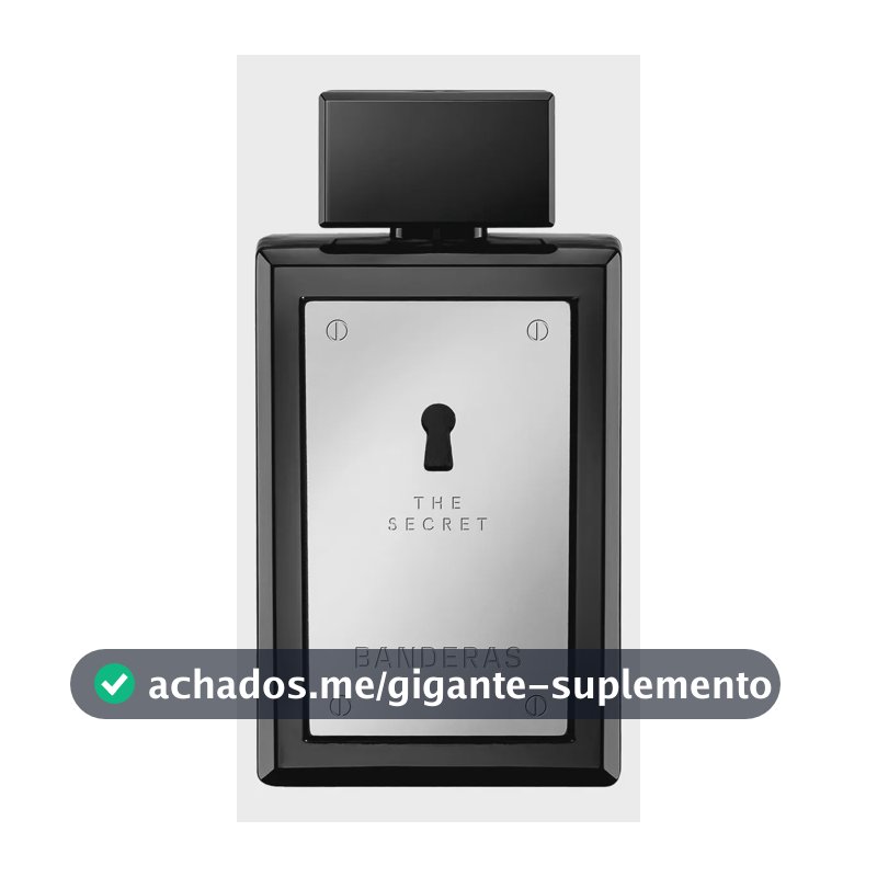 Perfume Banderas The Secret Eau De Toilette 100 Ml - Oriental Especiado Fresco - Perfume importado masculino de Banderas, expressa masculinidade e sensualidade.
