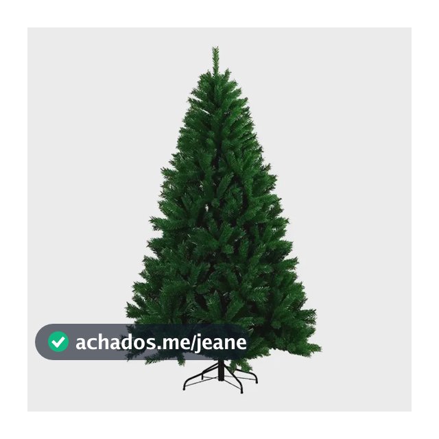 Arvore De Natal Verde 210cm 1000 Galhos Ativa Cheios Pé De Ferro Cor Verde
