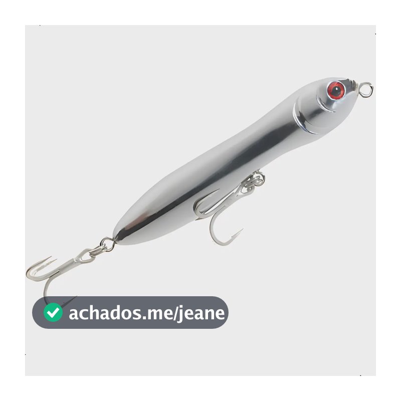 Isca Artificial Zig Zarinha Zara 90 Nelson Nakamura Cor 301 Cromada Bala de Prata