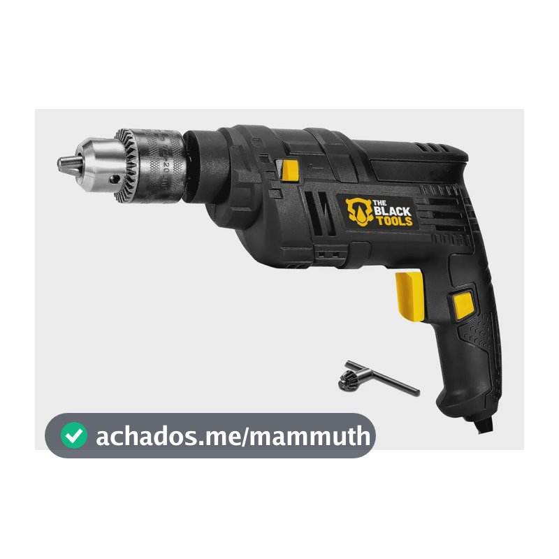Furadeira Elétrica De Impacto 550w 3/8 10mm Profissional Tbf550 The Black Tools