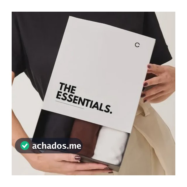 Kit 3 T-shirts Oversized Classic Algodão Cléa Store
