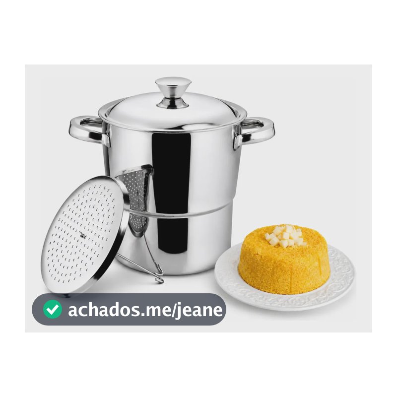 Cuscuzeira Inox Nordestina 16cm Fratelli 2.5l Prateada