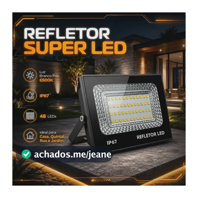kit 2 Refletor Led 200w Holofote Bivolt Prova D'água Cor Branco Frio 6500k