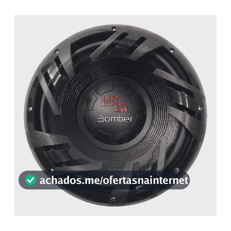 Subwoofer 12 Bomber Up Grade 400w Rms 4 Ohms Bobina Simples Cor Preto