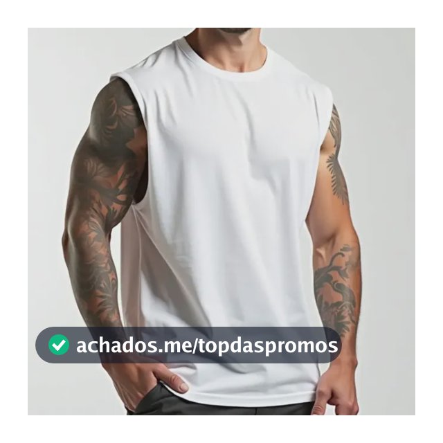 Regata Masculina Oversized Machão Muscle 100% Algodão