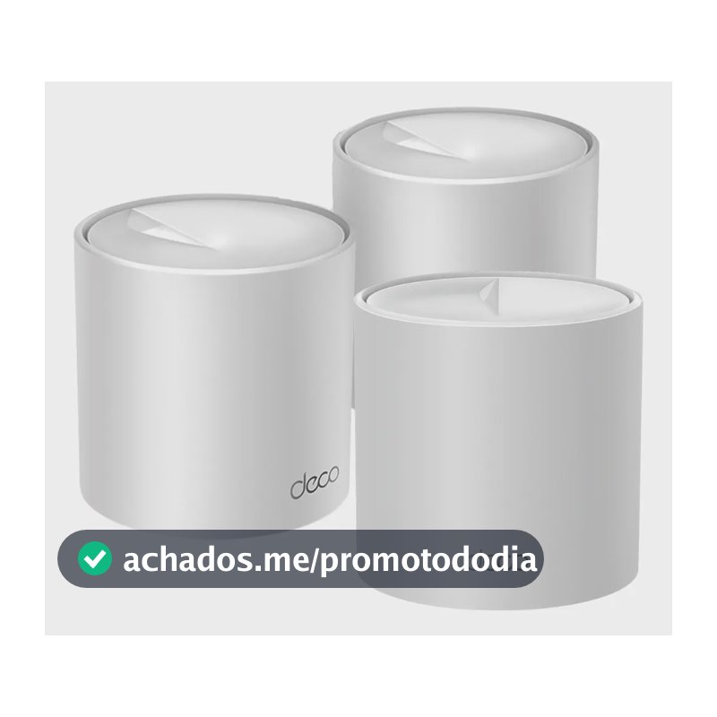 TP-Link Deco X10(3-pack) Roteador Mesh Wifi6 AX1500 Cobre até 520m²