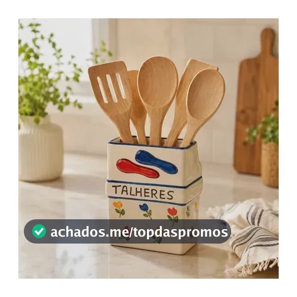 Porta Talheres Cerâmica Artesanal Organizador De Utensilios Tulipa