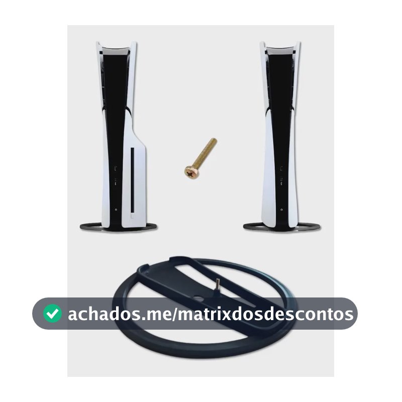 Suporte Base Vertical Para Playstation 5 Ps5 Slim Fat Todos Preto