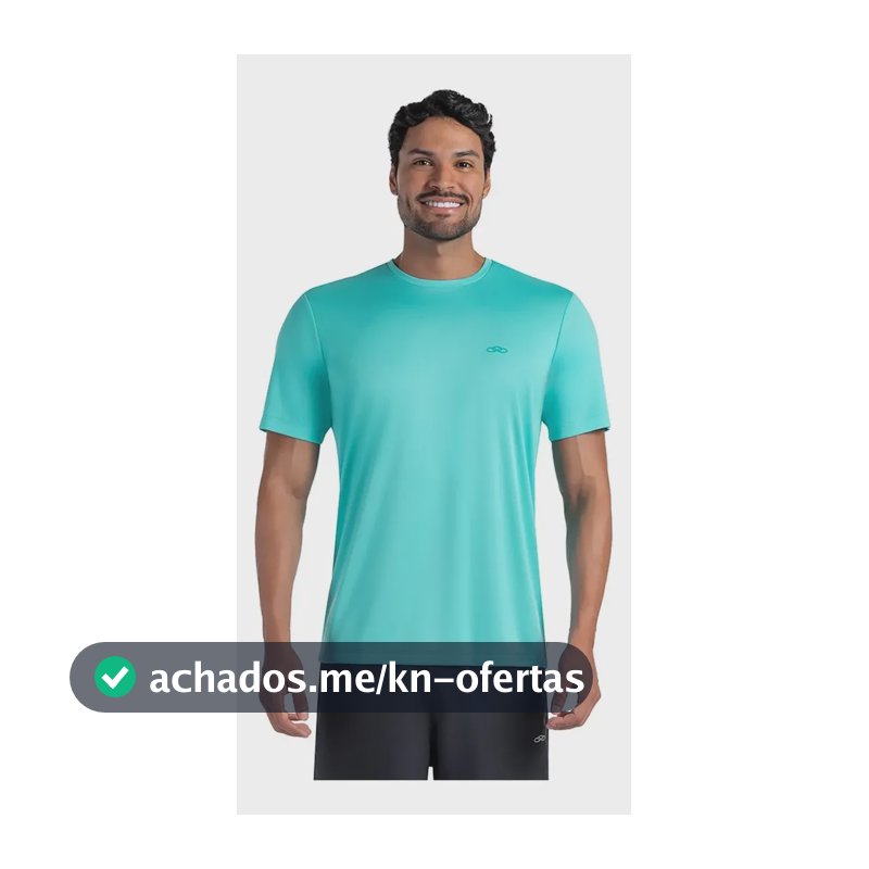 Camiseta De Academia Corrida Masculina Essential Olympikus Ciano P