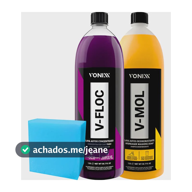 Produto Lava Carro Moto V-mol 1,5l Shampoo V-floc Vonixx 1,5