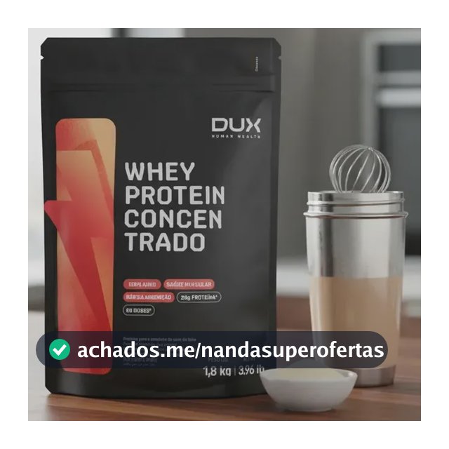 Whey Protein Concentrado - 1,8 Kg Dux Nutrition Sabor Baunilha