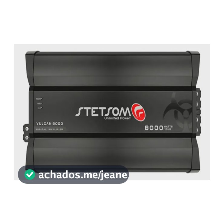 Módulo Amplificador Stetsom Vulcan 8000 1 Ohm 8000 Wrms Preto