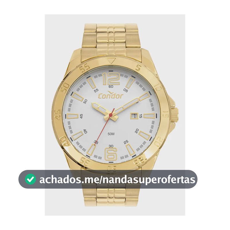 Relógio Condor Masculino Drive Dourado - Co2115ncg/4k Prata Dourado Dourado