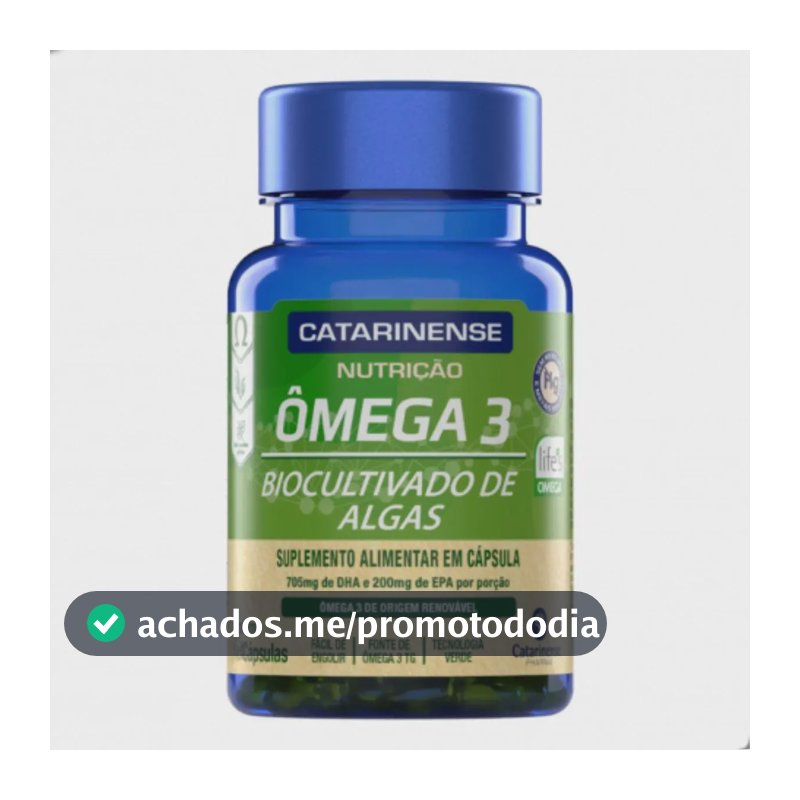 Ômega 3 Biocultivado de Algas Catarinense Nutrição 120 Cps