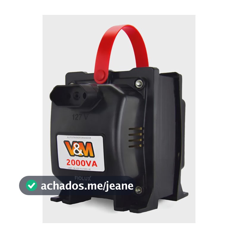Auto Transformador 2000va V&m Bivolt 110 220/220 110 Com N F