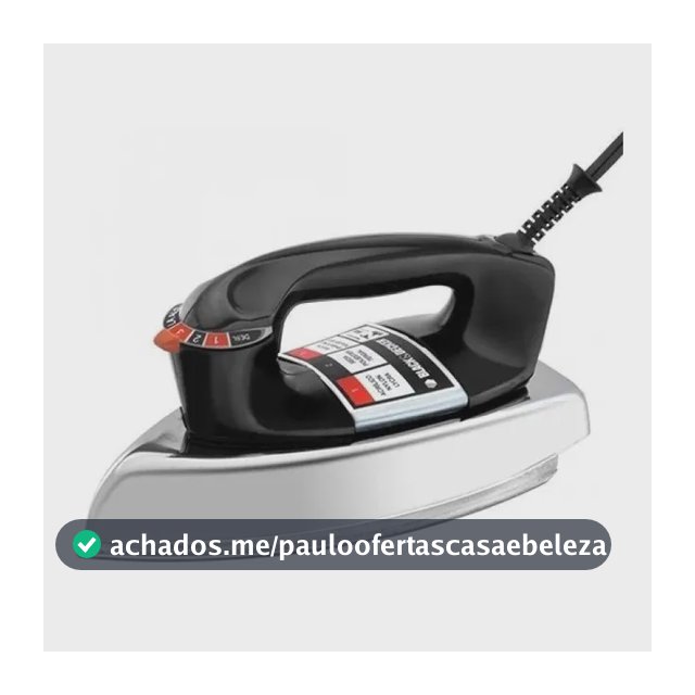 Ferro A Seco Black+decker cor preto prateado Vfa1110tm2