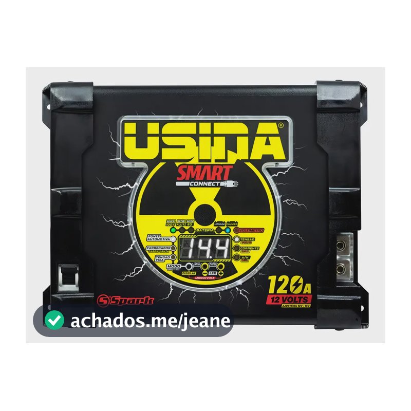 Fonte Carregador Usina Smart Connect 120a Sem Central Cor Preto