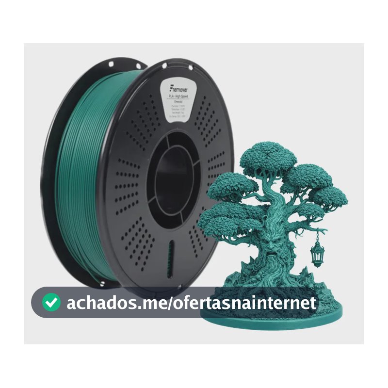Filamento Fremover High Speed Pla+ Cores Clássicas 1kg Esmeralda