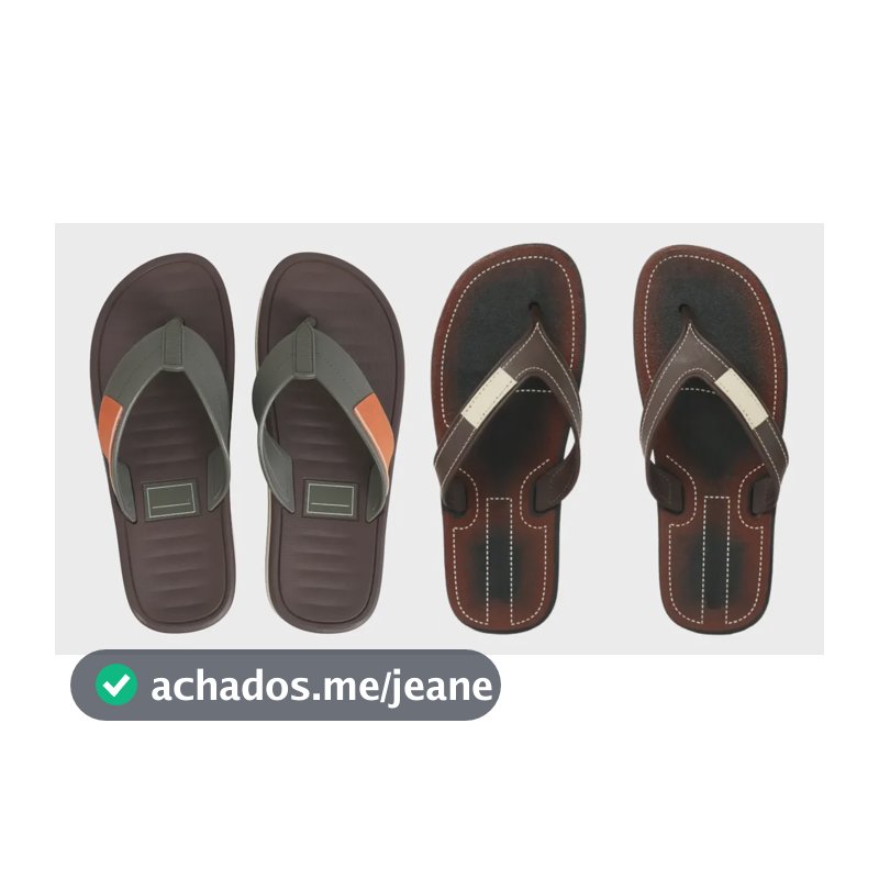 Combo Kit 2 Pares Chinelo Sandália Masculino Leve Macio Variada/sortida 41/42