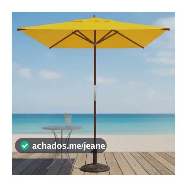 Ombrelone Guarda Sol 1,70 Mt Quadrado Madeira Bagum S/aba