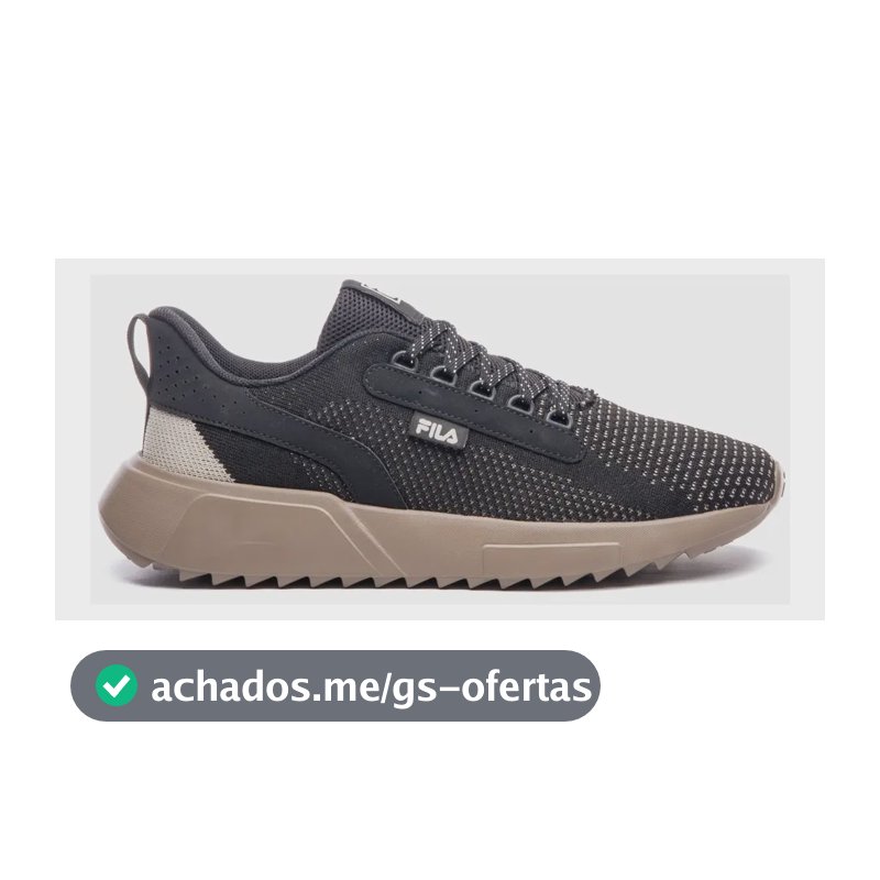 Tênis Masculino Freestyle Ii Fila Preto/bege/oliva Liso 39 Br