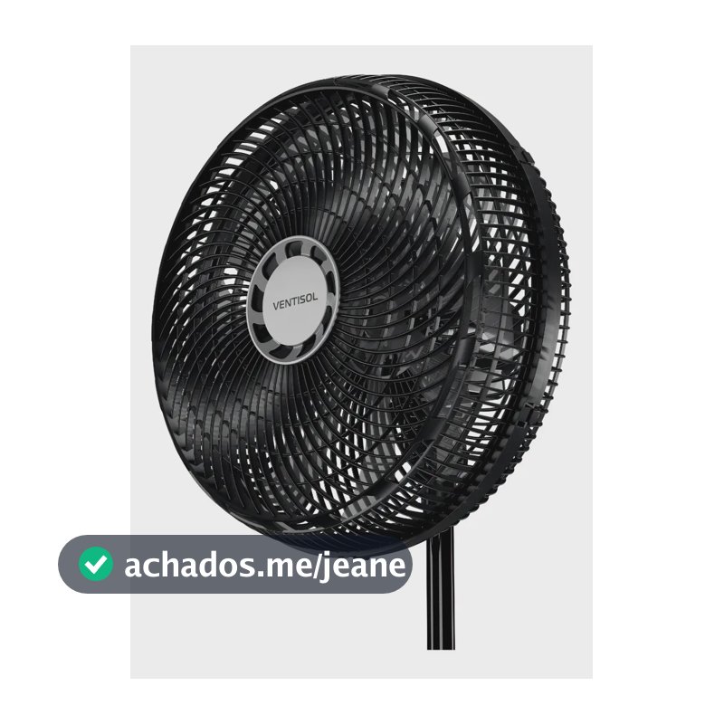 Ventilador de Pé Oscilante Turbo Grade de Plástico Ventisol