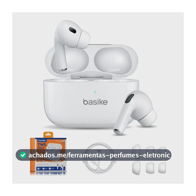 Basike Fone De Ouvido Sem Fio Bluetooth Para Bluetooth 5.3 Branco