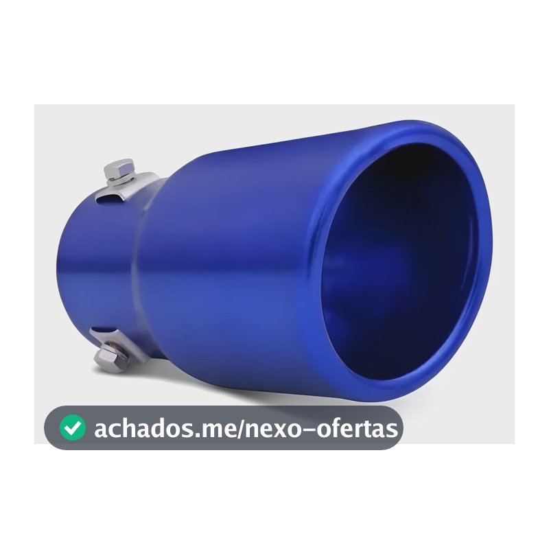 Acabamento Cano Descarga Carro Automotiva Esportiva Azul Azul