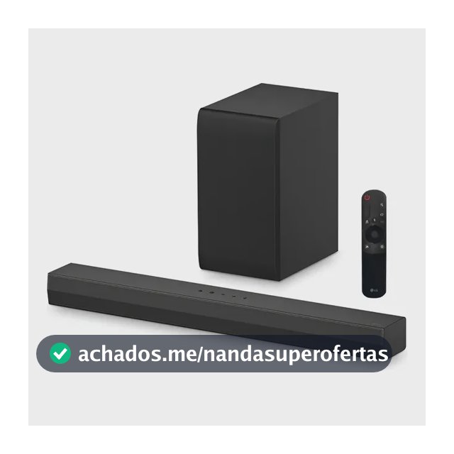 Soundbar LG S40T Bluetooth, 300W, Som Imersivo Design Compacto, Conectividade, Ideal para TV e Entretenimento em Casa