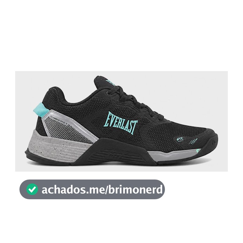 Tenis Crossfit Feminino Everlast Climber Pro 3 Preto E Verde Preto E Verde Liso 36 Br
