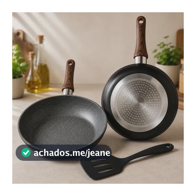 Frigideira Cerâmica Antiaderente 24cm Indução Cooktop Fogão a Gás e Elétrico Não Gruda Sem Óleo Cor Cinza Fundo Preto Com Espátula Panela Saudável Alça Ergonômica Fácil Limpeza Revestimento Cozinha