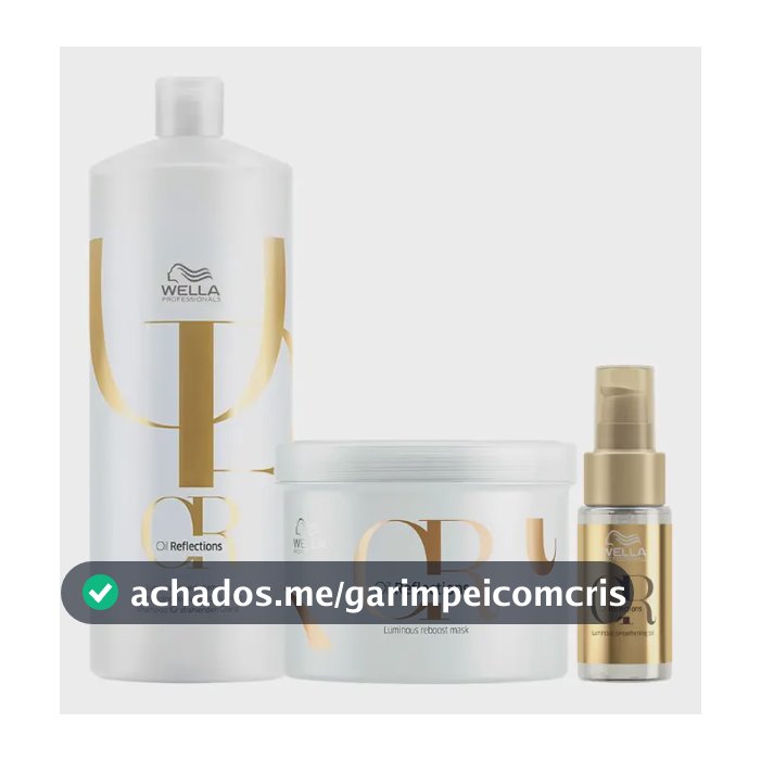 Wella Oil Reflections Shampoo + Máscara + Óleo 30ml