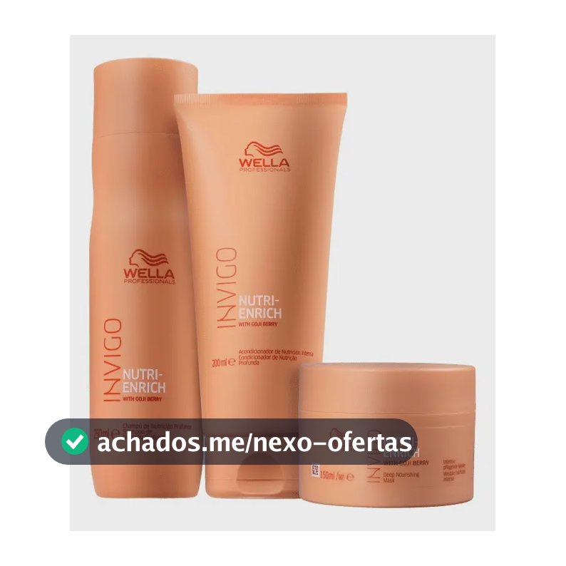 Kit Wella Professionals Invigo Nutri-enrich Trio Pequeno