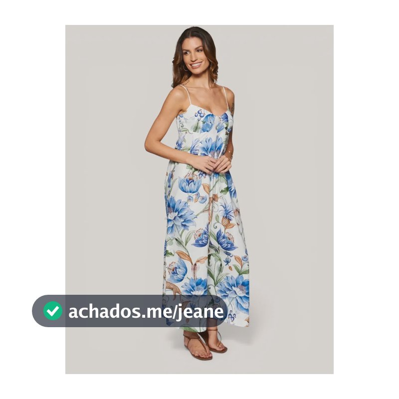Macacao Floral Elsa Farm Floral Elsa_off White Florido G
