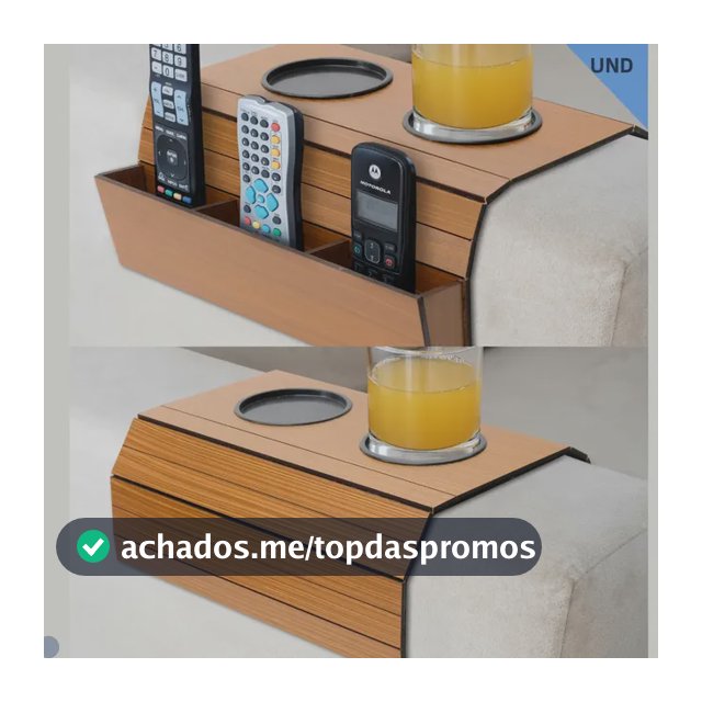 Kit 2 Und Esteira Suporte Porta Copos + Controle Premium