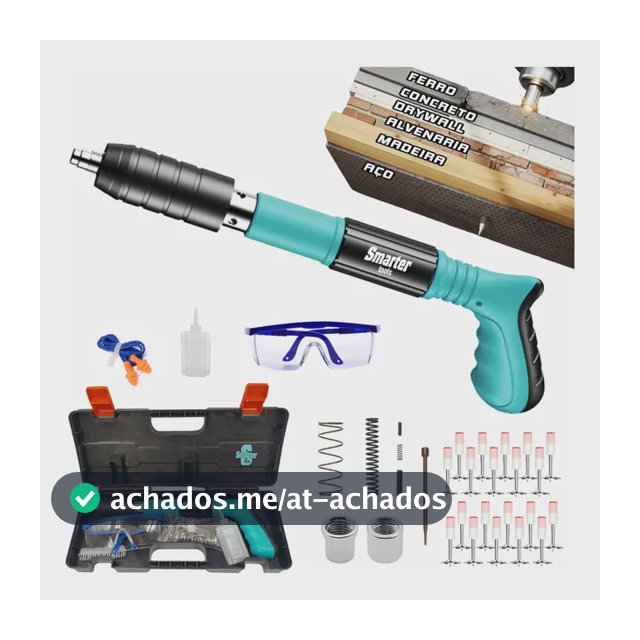 Pistola Fixação Finca Pino Ação Direta Pregos Epi Maleta Pinador Pregador Grampeador Rebitador De Prego Pressão Manual Ferramenta Para Drywal Gesso Concreto Aço Parede Forro PVC Grampo Smarter Tools