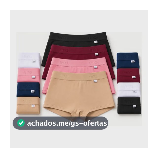 Kit 12 Calcinhas Algodão Premium Era Power Up Cueca Feminina
