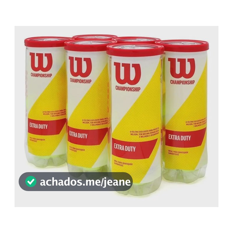 Bola De Tênis Wilson Championship Pack C/ 6 Tubos