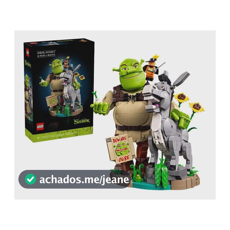 Lego Shrek Burro E Gato De Botas 1403