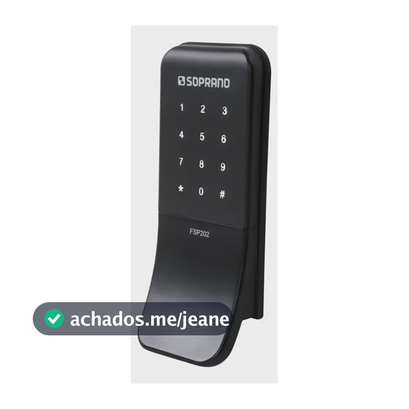 Fechadura Digital De Sobrepor Puxador FSP202 - Soprano
