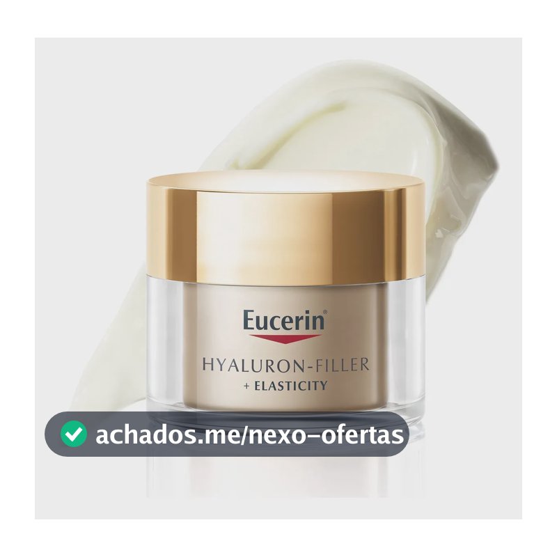 EUCERIN Creme Facial Anti-idade Firmador Noite 50ml, Elasticity, Pele Madura, Hyaluron-Filler, Ácido Hialurônico, Antirrugas
