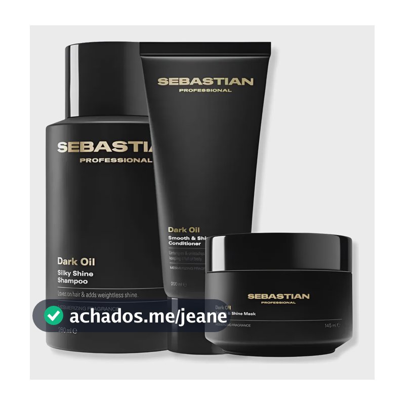 Kit Sebastian Dark Oil Sh 280ml + Cond 200ml + Masc 145ml