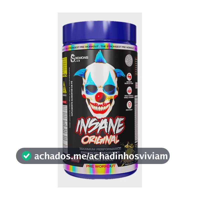 Pré Treino Demons Lab Insane Laranja 300g Nutricional Esportivo