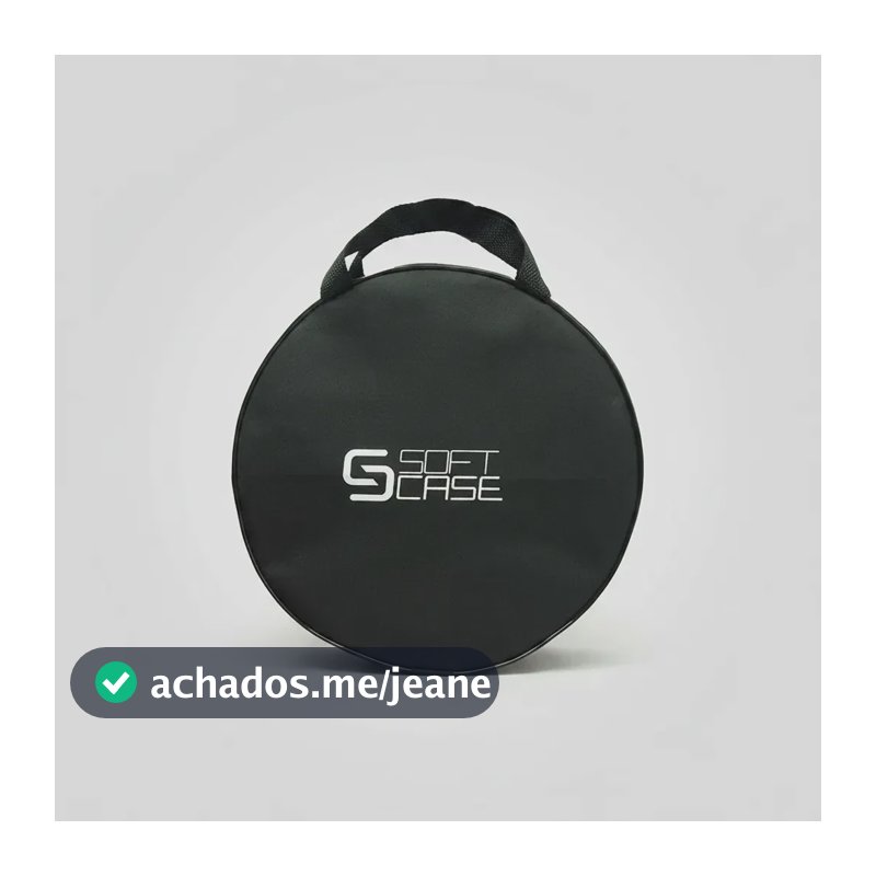Capa Bag Pandeiro Soft Case 10 Nylon Simples Cor Preto